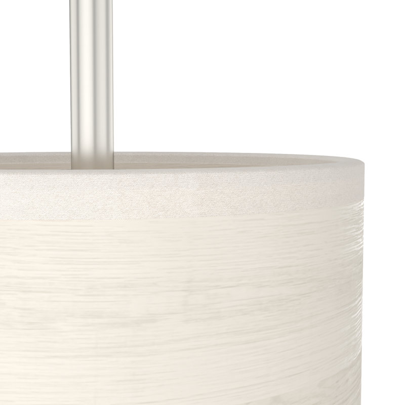 Chevron 1 - Light Single Cylinder Mini Pendant, Bleached Alder