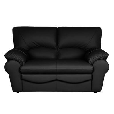 Causeuse en cuir véritable 2 places Heppman
