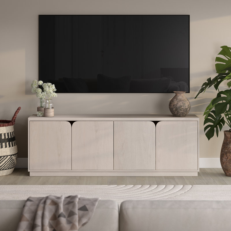 Fitzroy Rectangular TV Stand for TV's up to 78", White
