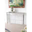 Console 40 po x 14 po x 31 po, clôture arquée en fer rustique, finition argent patinée, table d'appoint