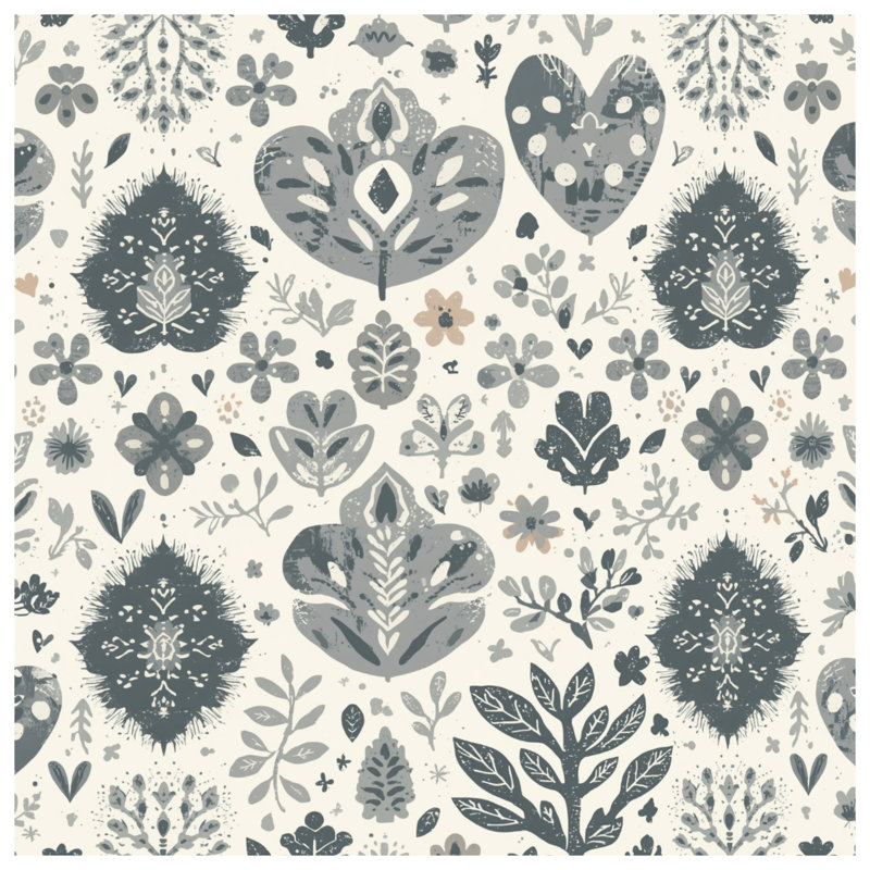 Floral Leaf Pattern Quilted Bedspread All Sizes, Full / Double