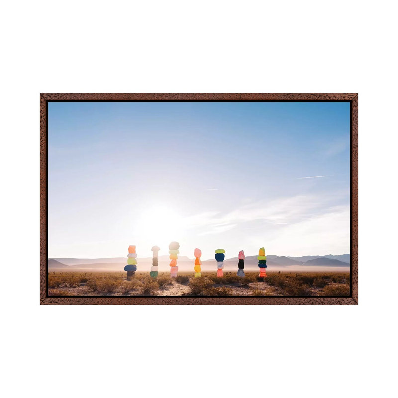 Seven Magic Mountains Sunrise V by Bethany Young - Print on Canvas, 45.72cm H x 66.04cm W x 3.81cm D
