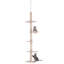 Adjustable Height Floor-to-Ceiling Vertical Cat TreeCat Climbing Tower