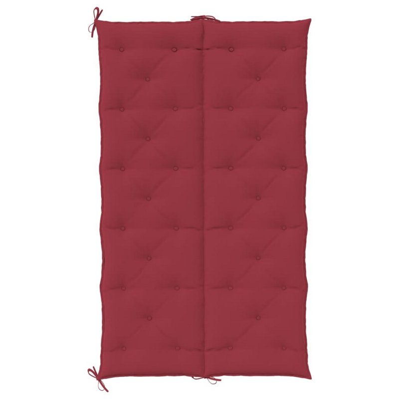 Coussin d'extérieur Claire pour banc, tissu capitonné, L 70,9 po x P 39,4 po, Wine Red