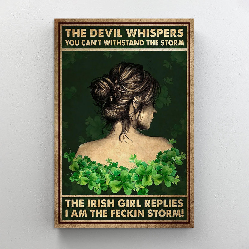 «The Irish Girl the Storm», impression sur toile tendue, H 20 po x l 16 po x P 1,25 po