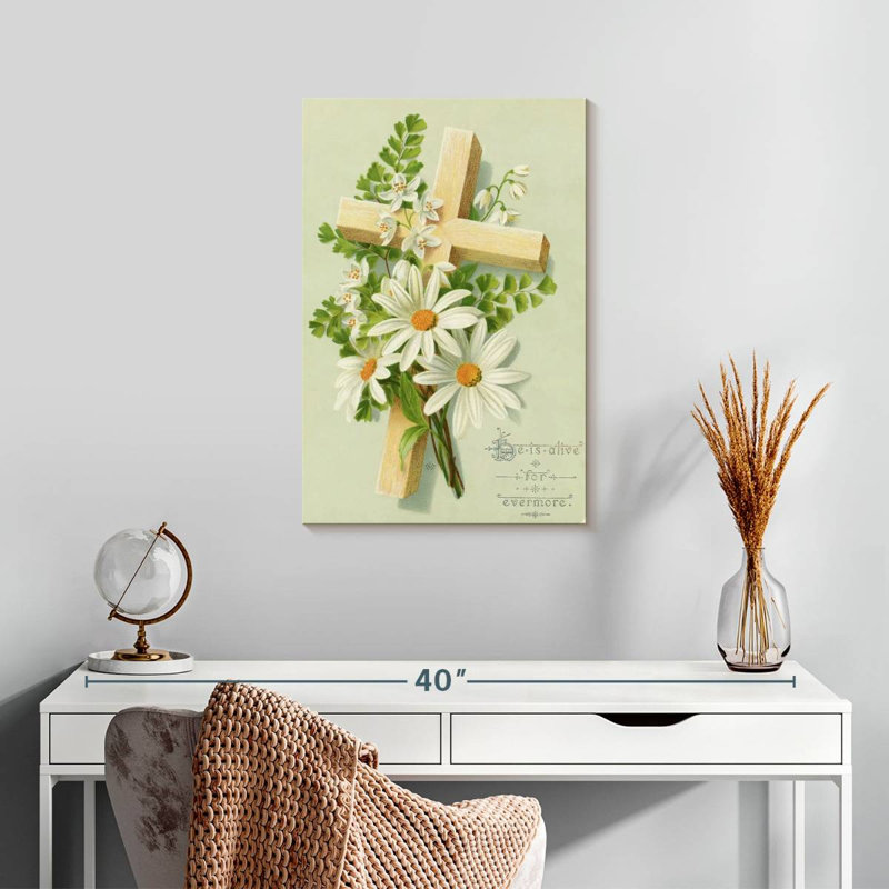 Adella Easter Card Cross, 24" H x 16" W