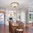 Tiffany Style  3-light Dimmable Semi-flush Ceiling Light With Glass Shade  Chloe