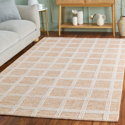 Tapis Turah 103 orange / ivoire