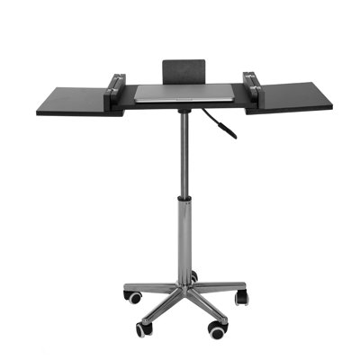 Graphite Folding Table With Rolling Cart