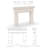 Dallas Cast Stone Fireplace Surround-104651880-104651881