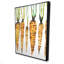 Aquarelle, carottes, art gastronomique encadré orange-119950587