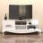 Traditional White TV Stand with Numerous Shelves, 51.2 x 19.9 x 17.7 inches | 100% Melamine Coated Particle Board, Thickness: 0.7 inches | Wall-Mountable Design, Perfect for Living Room & Entertainment Spaces-285420971