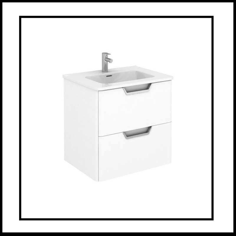 Ensemble de meuble-lavabo simple 24 po Finneytown, Blanc brillant