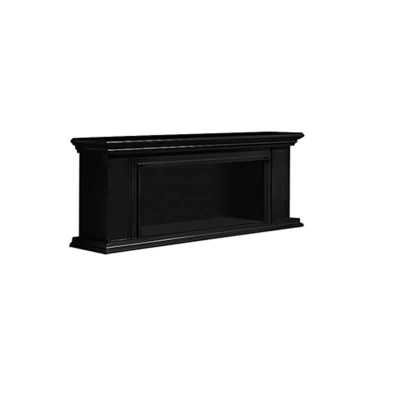 Meuble télé American Fireplace, L 59,06 po, Noir, noir, noir, noir