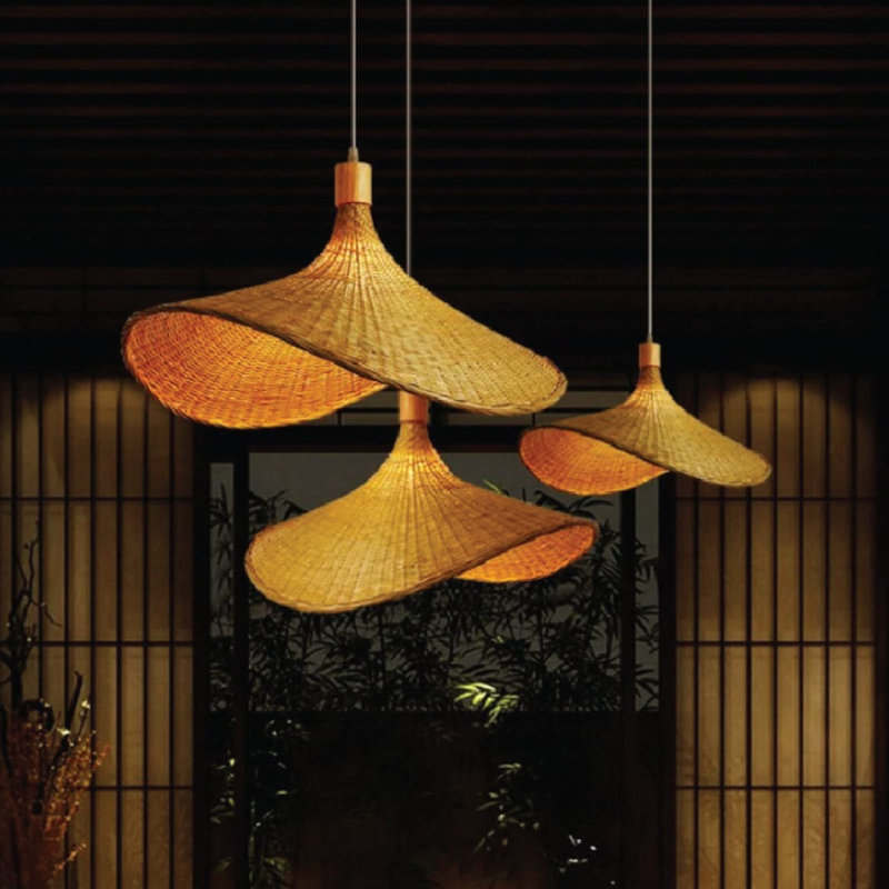 Alizabeth 1 - Light Natural Chandelier Pendant, 135cm H x 15cm W x 50cm D