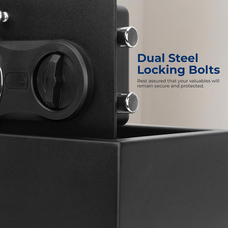 Black Steel Digital Security Safe with Electronic Keypad