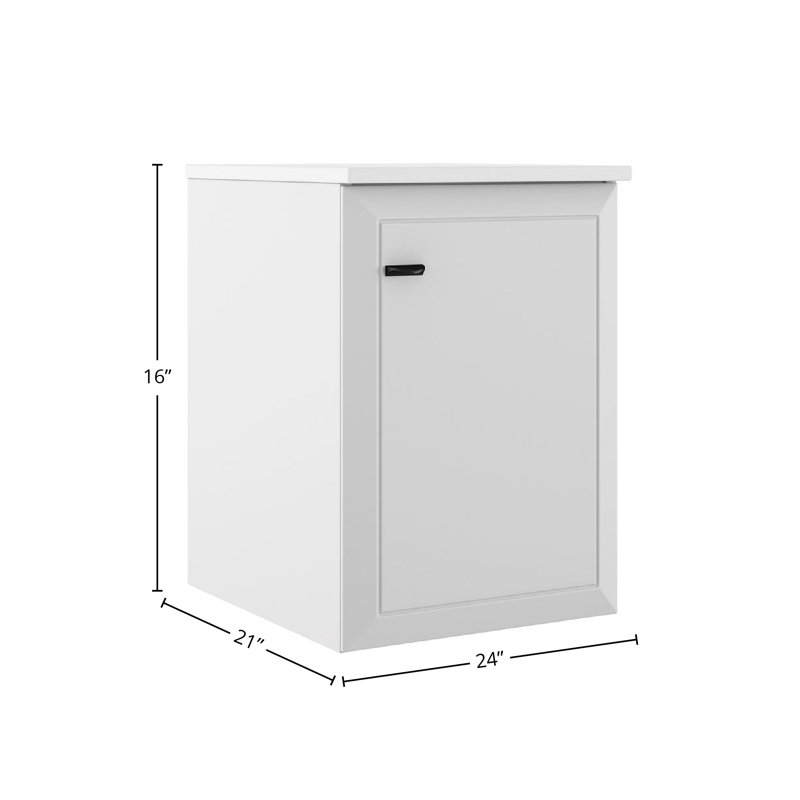 Armoire latérale inférieure 1 porte Gosman, Blanc