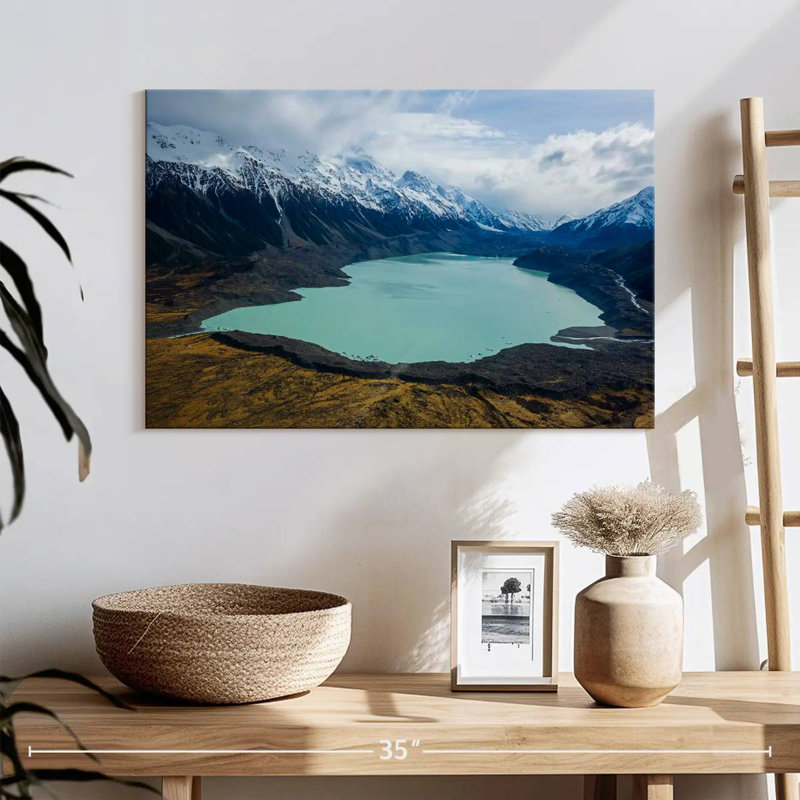 Ravi tranquille, lac Tasman, H 16 po x l 24 po