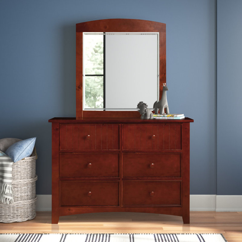 Agnew 48'' W 6 - Drawer Dresser, Cherry