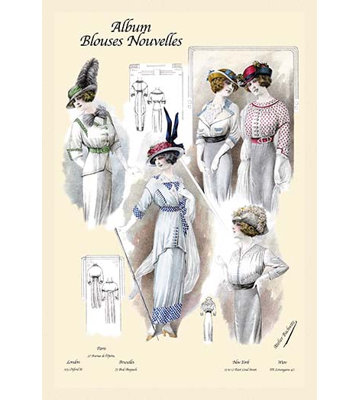 " Album Blouses Nouvelles 5 Daytime Blouses " Graphic Art Print