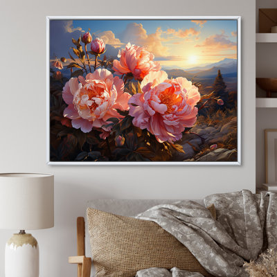 Pivoines magiques au coucher du soleil I