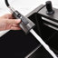 Évier de cuisine Waterfall, cuve simple en acier inoxydable noire, poste de travail multifonctionnel avec robinet de pluie et planche à découper, évier simple en acier inoxydable 30 x 18 po
