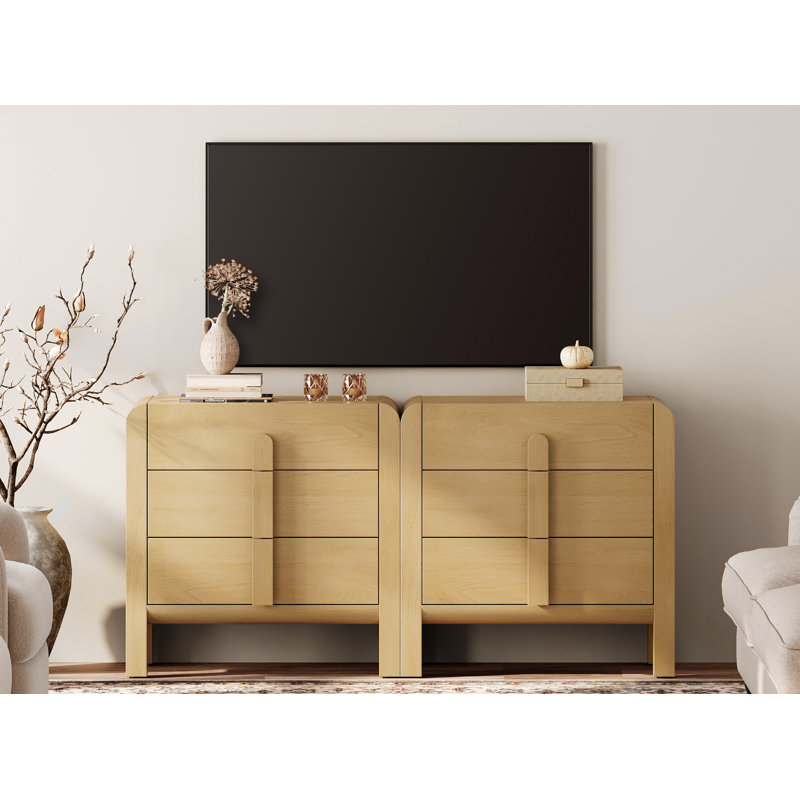 Meuble télé Mid Century Modern, Chêne