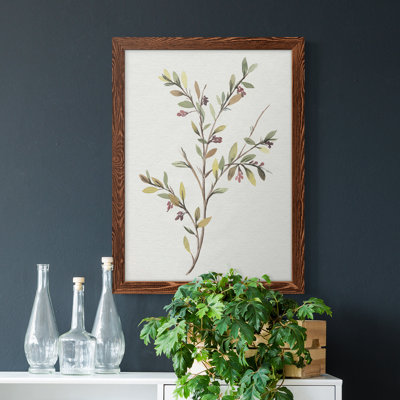 Toile simple encadrée Premium Sprig II - prête à être accrochée