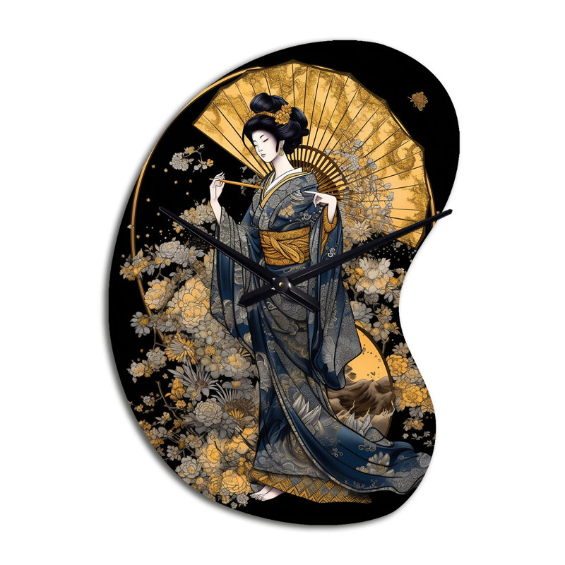 Horloge murale asymétrique en métal Faedo, Petit