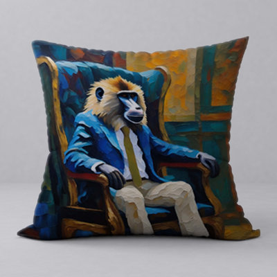  Abstract Reversible Throw Pillow