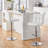 Chandresh Swivel Upholstered Adjustable Height Counter Stool with Metal Frame-17436140