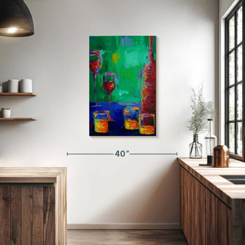 Yarlin Wine And Whiskey, 36" H x 24" W