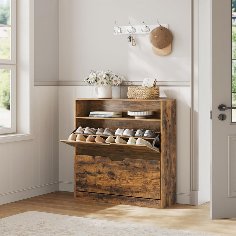 16 Pair Shoe Storage Cabinet