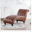 Chaise longue sans accoudoirs touffetée-348295077