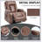 PU Infinite Position Power Lift Recliner Chair With 8-Point Vibration Massage, Lumbar Heating, USB Port, And Cup Holders For Elderly-655683818