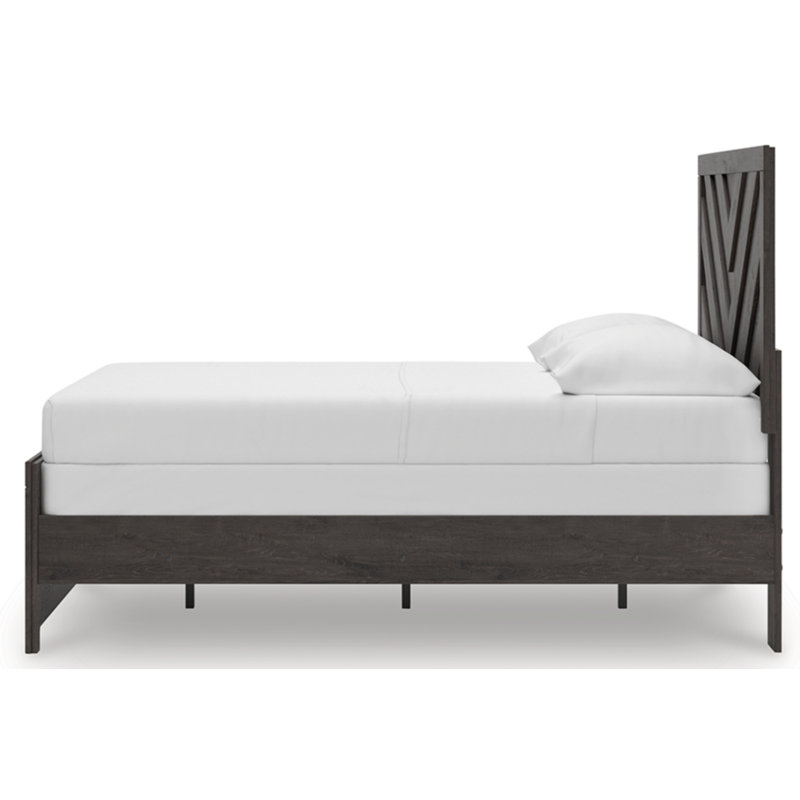 Haley Full Panel Bed, Gray, Full / Double