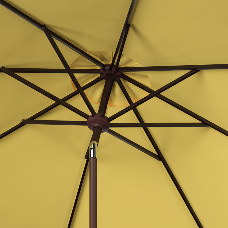 Parasol de marché, 100.79" W x 100.79" D, Jaune