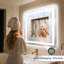 Miroir de salle de bain avec lumières, luminosité réglable, 3 couleurs, antibuée, contrôle tactile, à brancher