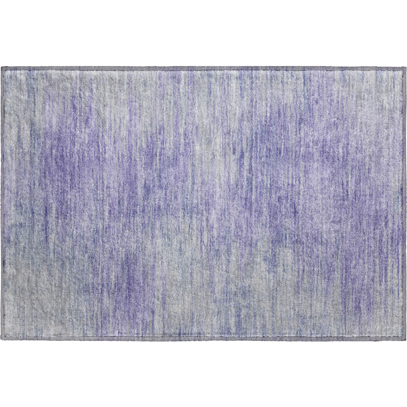 Premium Machine Washable Prisco Plum Rug, Rectangle 1'8" x 2'6"