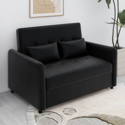 Versatile Sofa Chair Bed Convertible Sleeper Bed, Adjustable Oversized Armchair With Dual USB Charging Ports