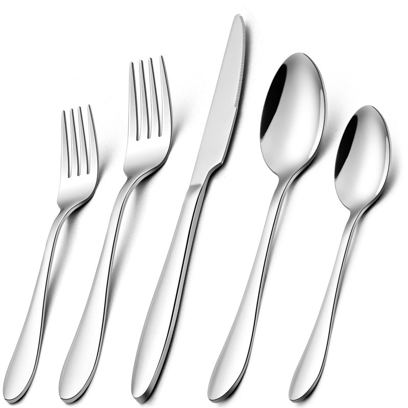 Brayden Studio Carlitta 60 Piece Stainless Steel Cutlery Set , Service for 12