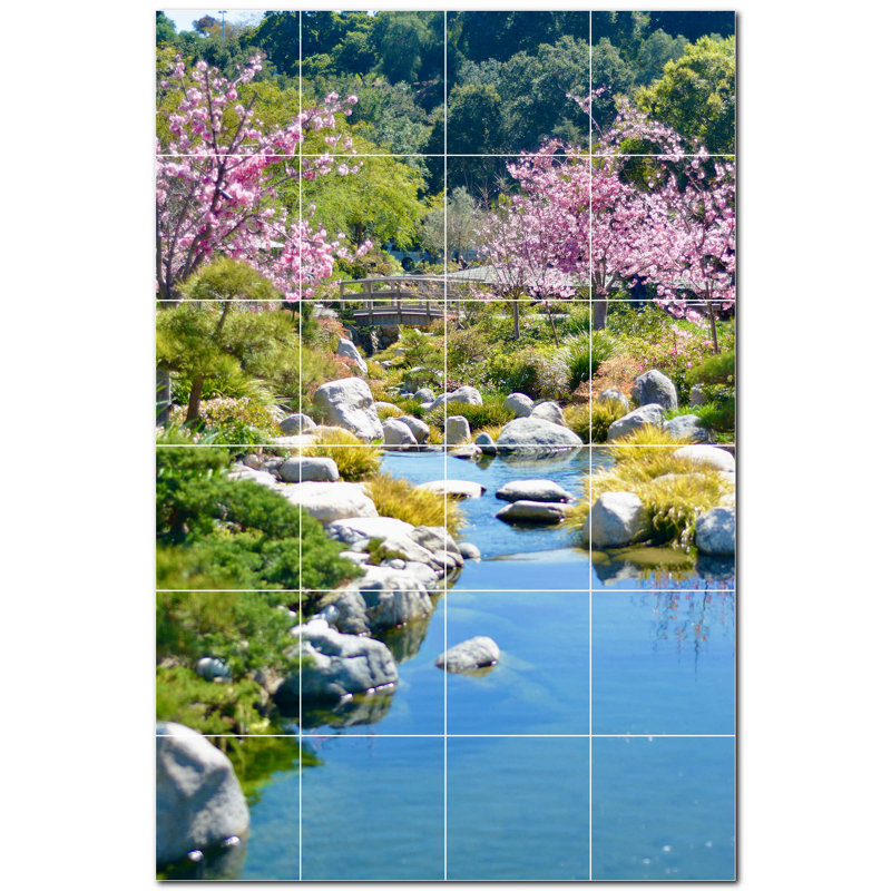 Murale décorative en céramique 4,25 po x 4,25 po