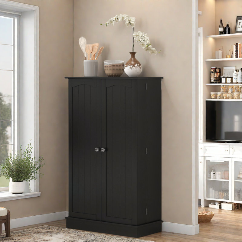 41'' Kitchen Pantry, Black