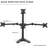 Quad Monitor Desk Stand