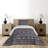 Eclectic Polyester Geometric Shapes Coverlet-41886984-105473490