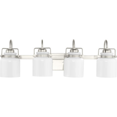 Éclairage pour meuble-lavabo à 4 lumières Baburam