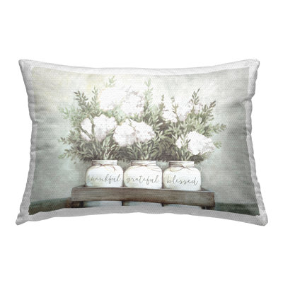 Coussin extérieur Thankful Grateful Florals