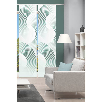 Semi Sheer Sliding Panel Pair