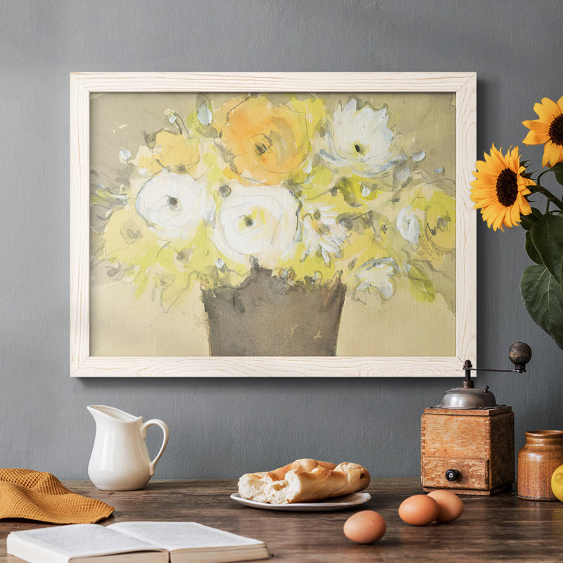 " Table Bouquet I ", White, 28" H x 42" W