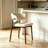 White Solid back side Chair(Set of 2)